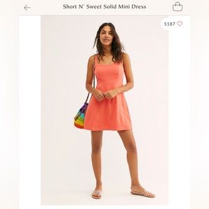 Free People short and sweet navy blue mini dress small